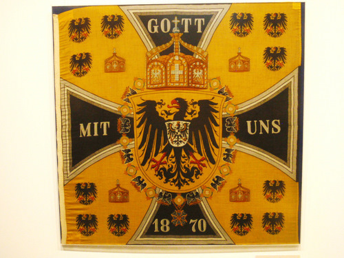 Royal Battle Flag (it has a crown) from 1870.